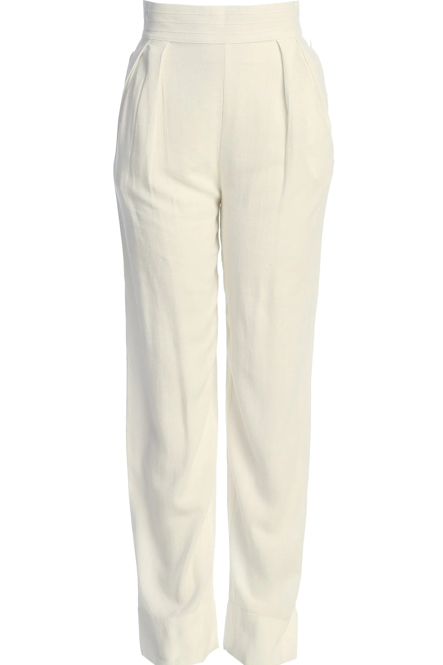 Ivory Villa Views Linen Trousers