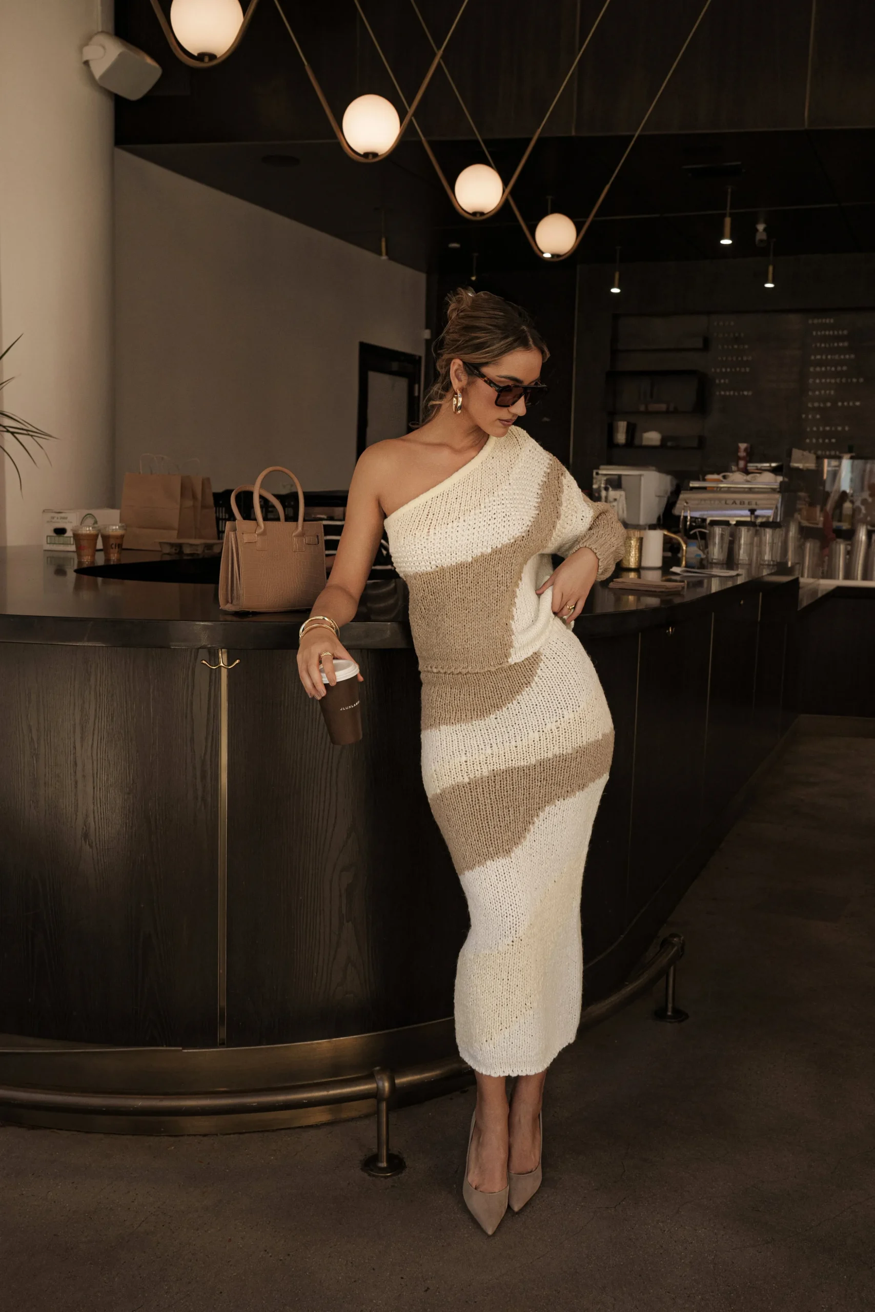Ivory/Beige Hazel Sweater Knit Top