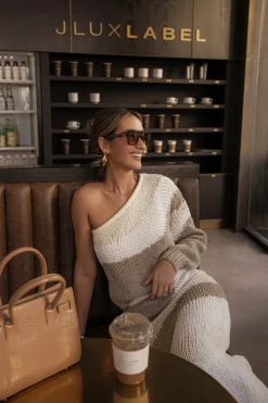 Ivory/Beige Hazel Sweater Knit Top