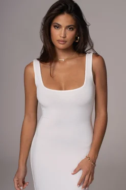 Ivory/Pecan Keidi Reversible Maxi Dress