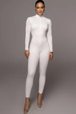 Jluxbasix White Raisa Jumpsuit