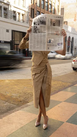 Khaki City Life Cargo Skirt
