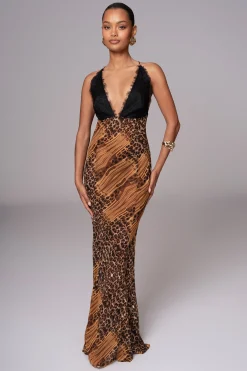 Leopard Print Keily Maxi Dress