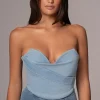 Light Wash Teyana Denim Bustier