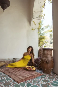 Lime Summer In Capri Dress