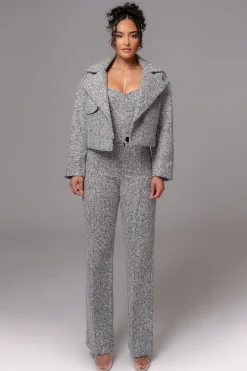 Lt. Grey  Zoe Tweed Jacket
