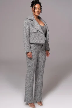 Lt. Grey  Zoe Tweed Jacket