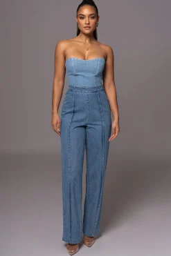 Medium Wash All You Need Denim Corset