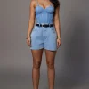 Medium Wash Denim Jourdan Shorts