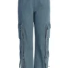 Medium Wash Jacinda Denim Utility Pants