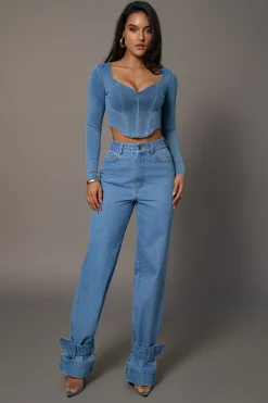 Medium Wash Sissel Denim Jeans