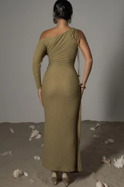 Moss Odelia Crinkled Maxi Dress