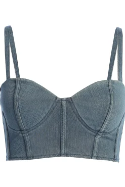 NAT  LIV x JLUXLABEL Denim Eliana Skirt Set