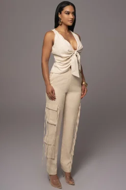 Natural Better Half Linen Utility Pants