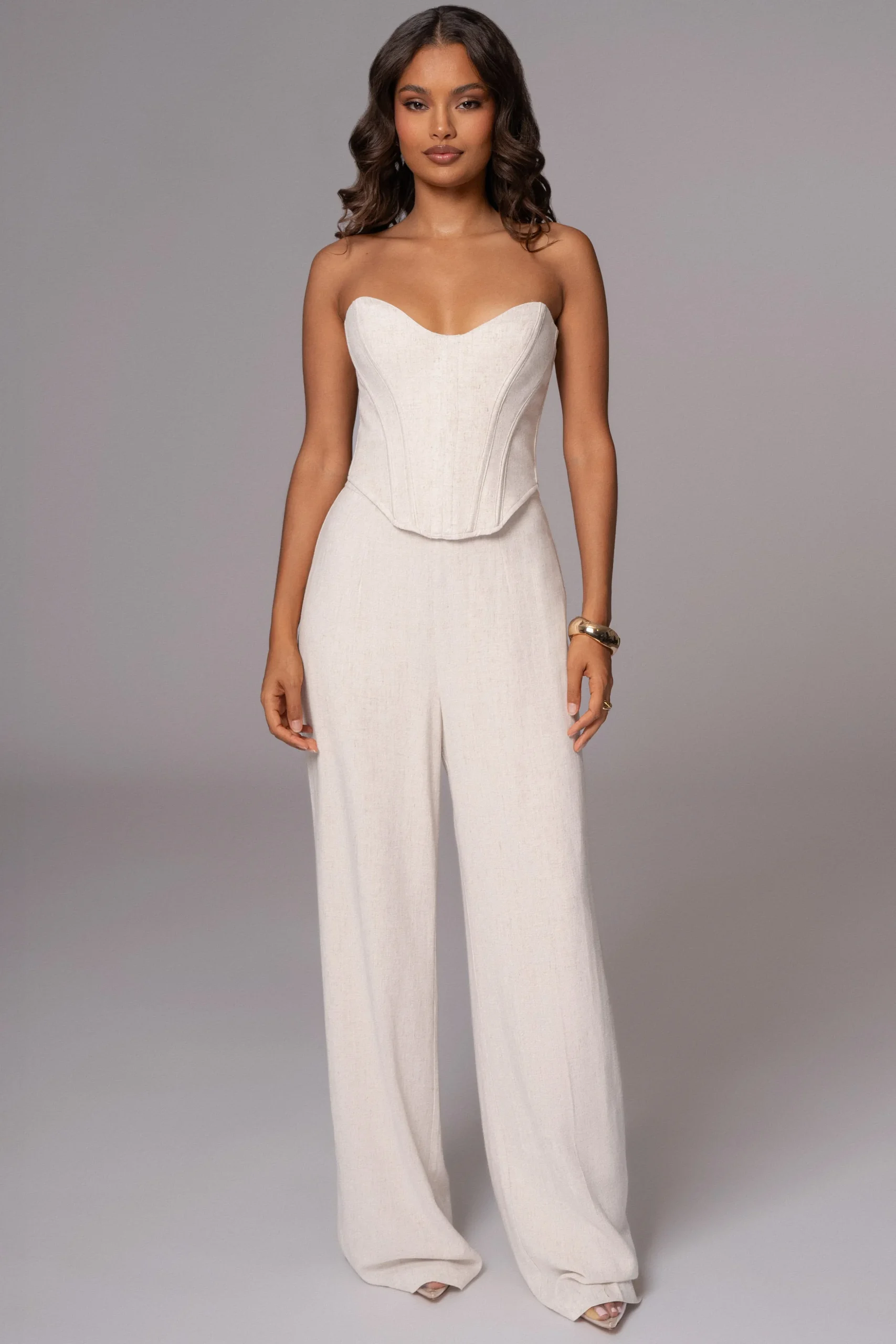 Natural Beyond The Sea Linen Corset