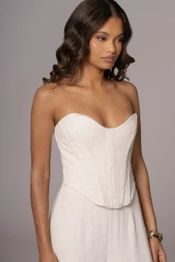 Natural Beyond The Sea Linen Corset