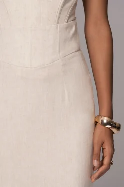 Natural Coastland Linen Skirt