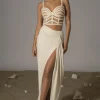Natural Las Olas Linen Skirt