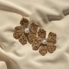 Natural Lexa Flower Earrings