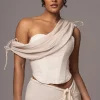 Natural New Obsession Draped Top