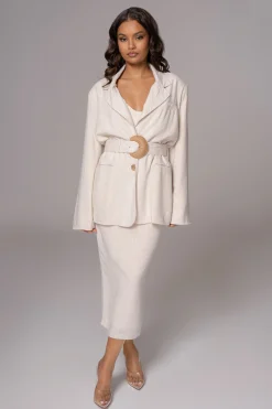 Natural Ocean Breeze Linen Blazer
