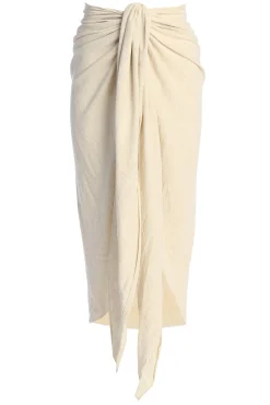 Natural SAYLOR LINEN SARONG