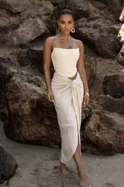 Natural SAYLOR LINEN SARONG