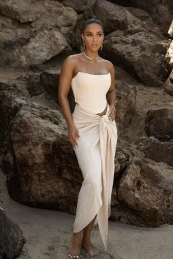 Natural SAYLOR LINEN SARONG