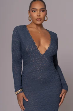 Navy Reunited Maxi Dress