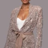 Nixie Sequin Oversized Blazer