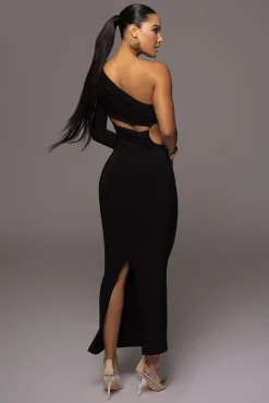 Noir Jorgia Keyhole Dress