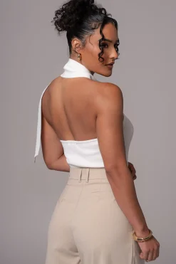 Off White Anderson Ribbed Top