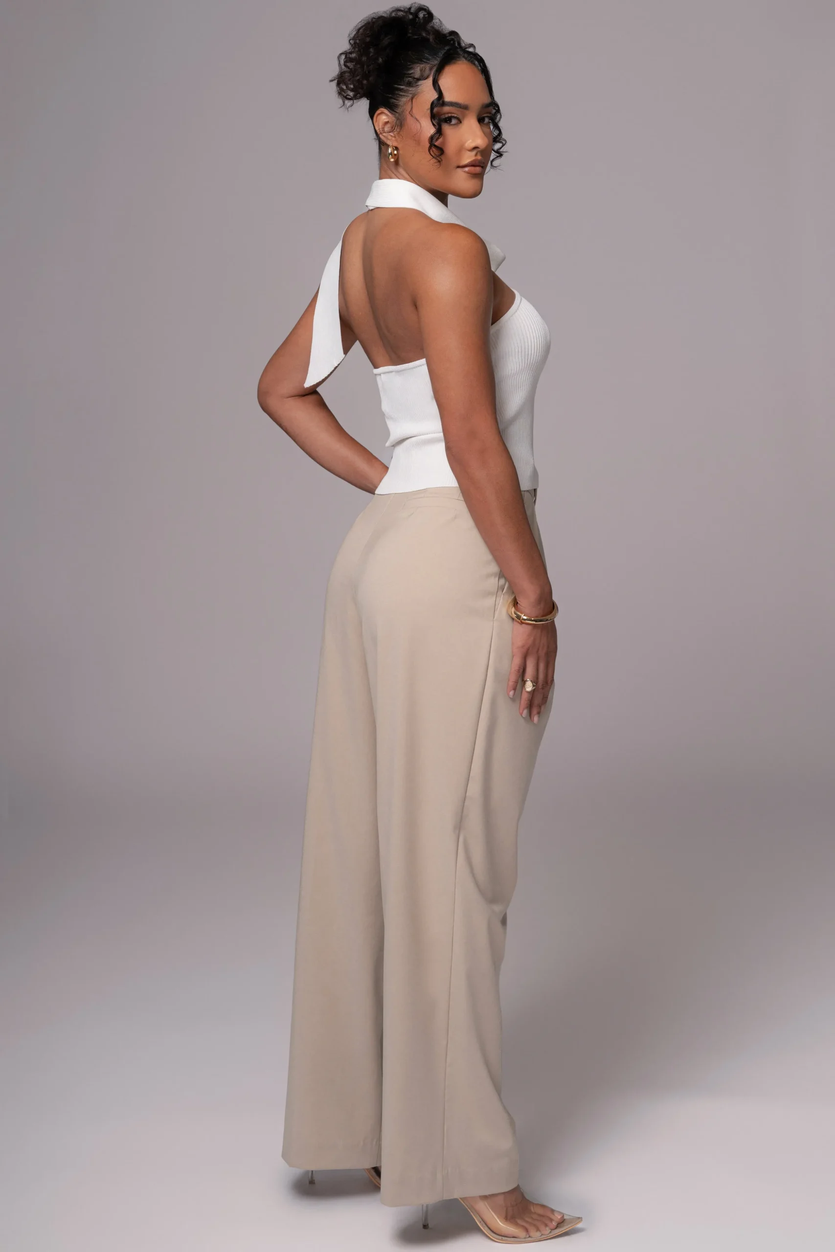 Off White Anderson Ribbed Top