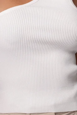 Off White Anderson Ribbed Top