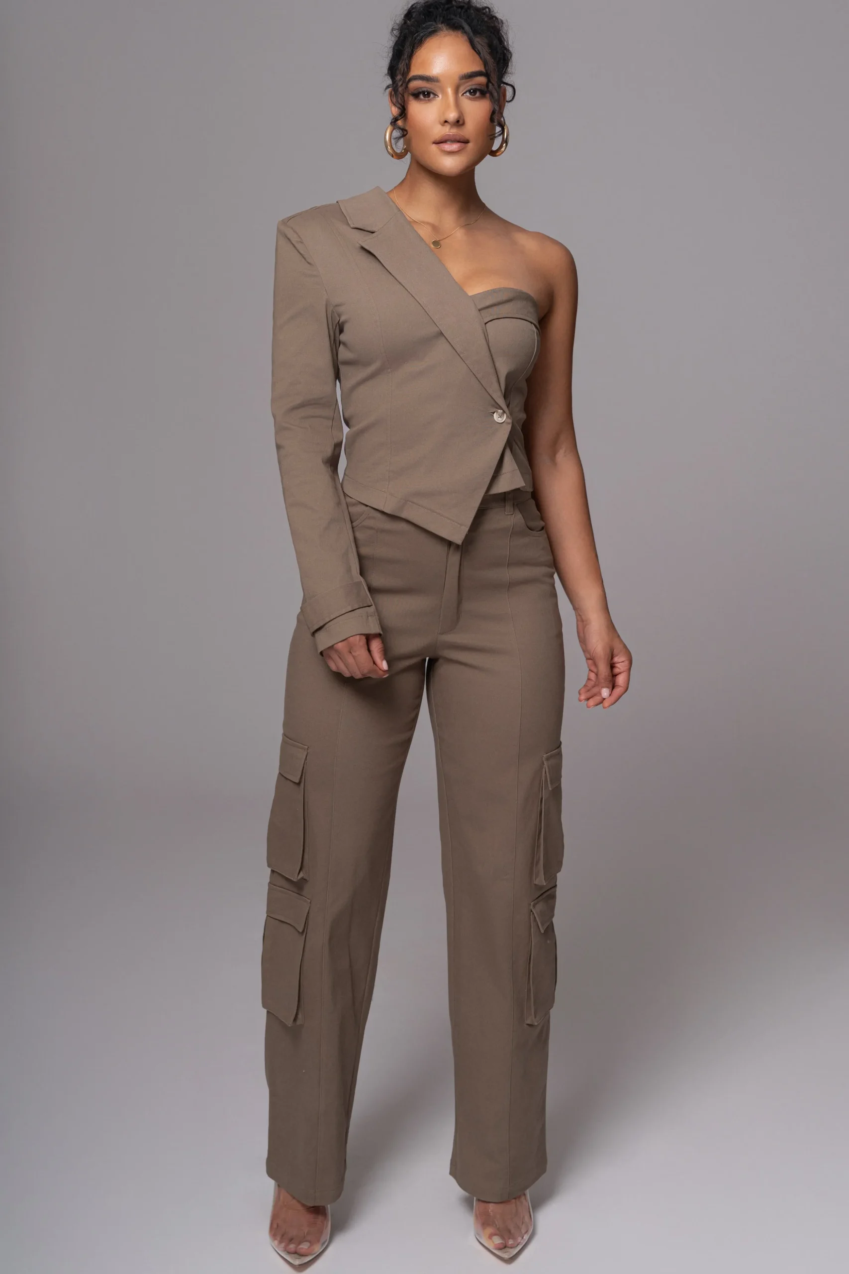 Olive Amal One Shoulder Top