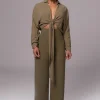 Olive Explorer Linen Pants