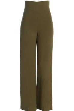 Olive Explorer Linen Pants