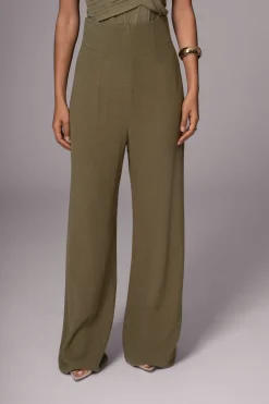 Olive Explorer Linen Pants