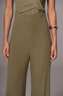 Olive Explorer Linen Pants
