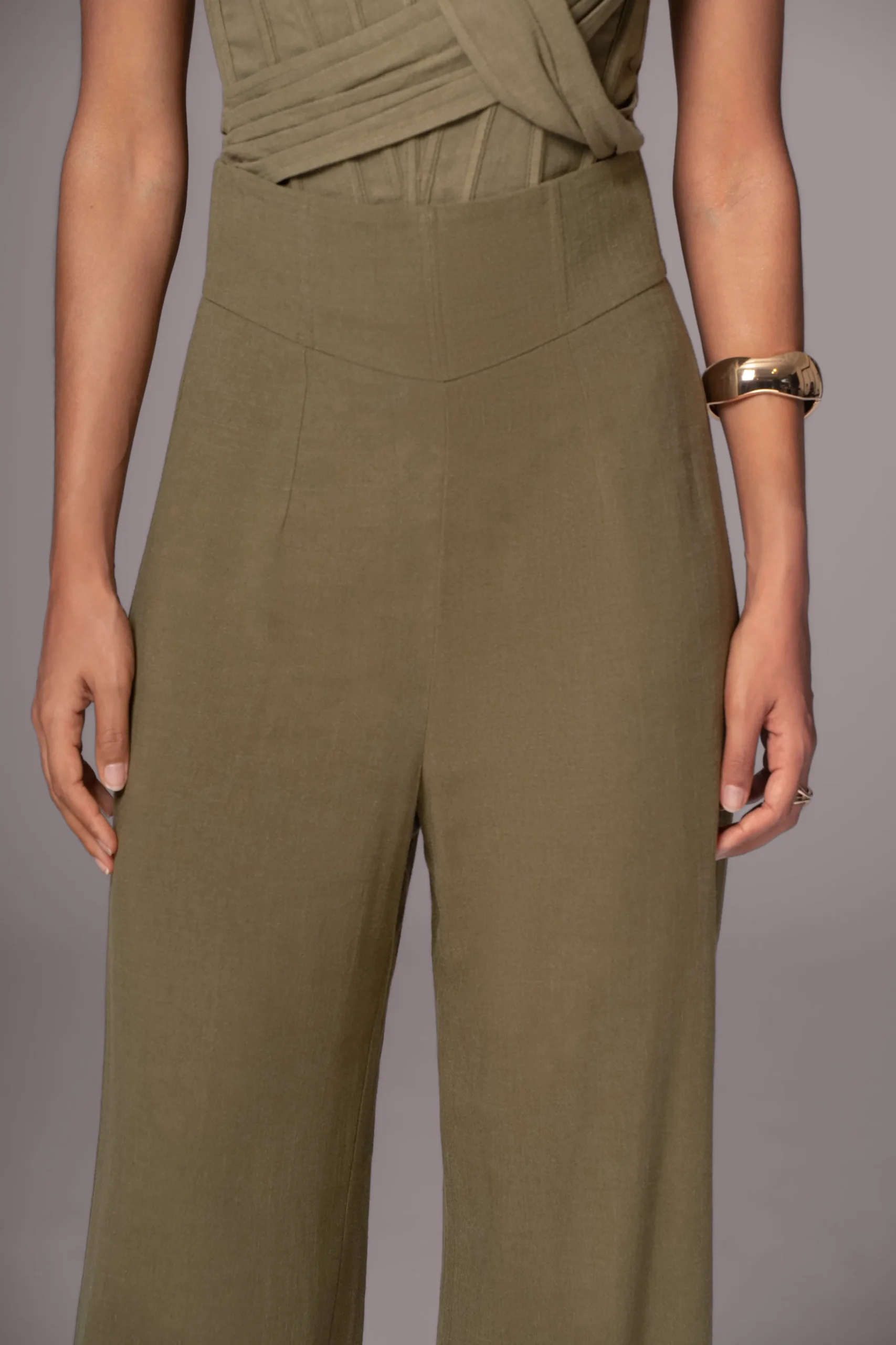 Olive Explorer Linen Pants