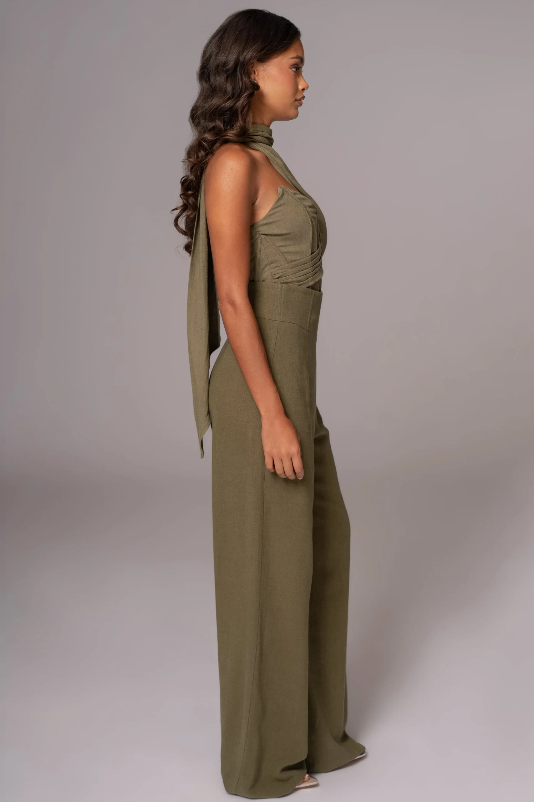 Olive Explorer Linen Pants