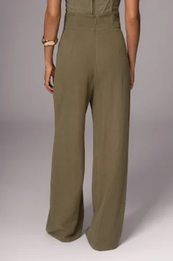 Olive Explorer Linen Pants