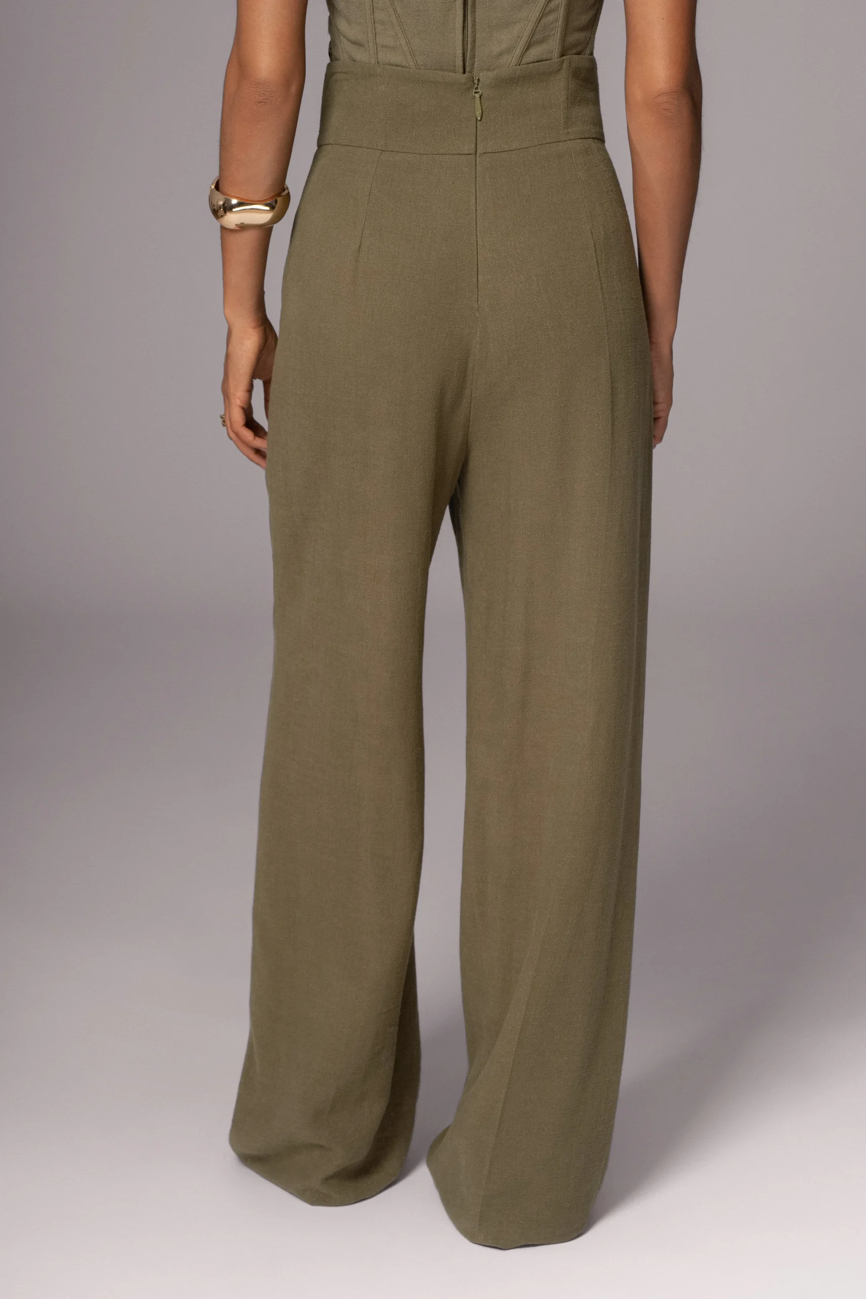 Olive Explorer Linen Pants