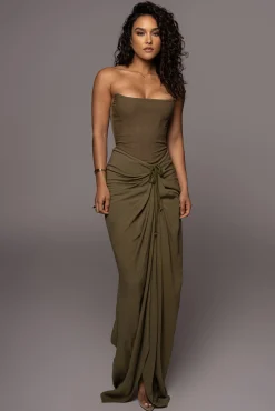 Olive Fenix Reversible Linen Corset