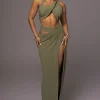 Olive New Age Two Piece Skirt Set
