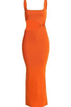 Orange Time After Time Dress
