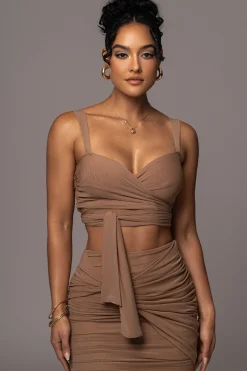 Pecan Extend Your Stay Skirt Set