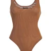 Pecan Mesh Essentials Tank Bodysuit Undergarment