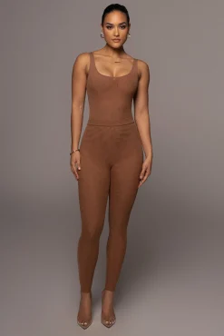 Pecan Mesh Essentials Tank Bodysuit Undergarment