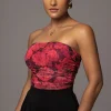Pink Floral The Riviera Mesh Corset